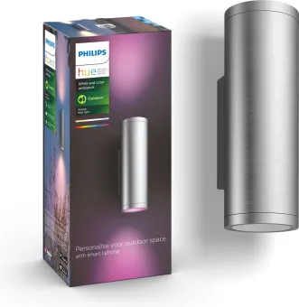 Philips Hue Appear muurlamp White & Color - RVS Philips Hue Appear muurlamp White & Color - RVS