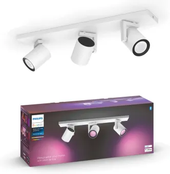 Philips Hue Argenta Opbouwspot White and Color - Wit - 3-spots Philips Hue Argenta Opbouwspot White and Color - Wit - 3-spots