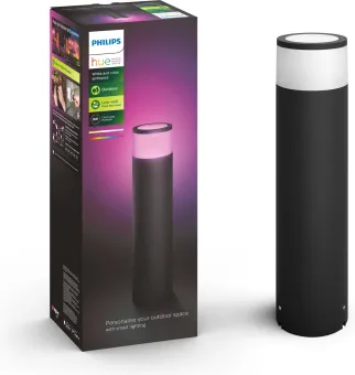 Philips Hue Calla sokkellamp White and Color Zwart hoog uitbreiding Philips Hue Calla sokkellamp White and Color Zwart hoog uitbreiding