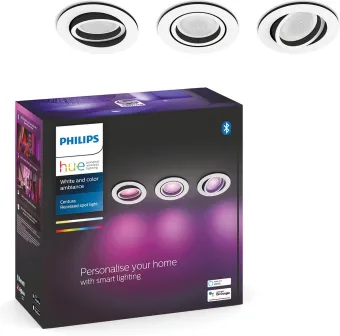 Philips Hue Centura inbouwspot White and Color - rond - Wit - 3-pack Philips Hue Centura inbouwspot White and Color - rond - Wit - 3-pack
