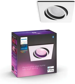 Philips Hue Centura inbouwspot White and Color - vierkant - Wit Philips Hue Centura inbouwspot White and Color - vierkant - Wit