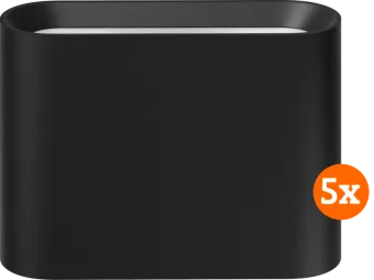 Philips Hue Dymera muurlamp - White and Color - Zwart 5-pack