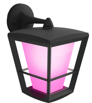 Philips Hue Econic muurlamp White and Color Zwart hangend