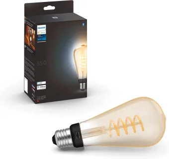 Philips Hue Filamentlamp White Ambiance Edison XL ST72/E27 Philips Hue Filamentlamp White Ambiance Edison XL ST72/E27