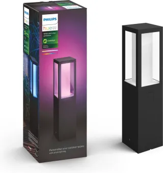 Philips Hue Impress sokkellamp White and Color Zwart laag