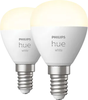 Philips Hue Kogellamp White E14 Duo pack