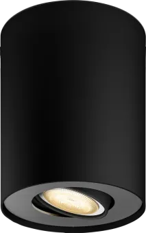 Philips Hue Pillar Opbouwspot White Ambiance - Zwart - 1-spots