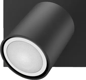 Philips Hue Runner opbouwspot White Ambiance - 1 Spots - Zwart + Dimmer