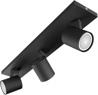 Philips Hue Runner opbouwspot White Ambiance - 3 Spots - Zwart + Dimmer