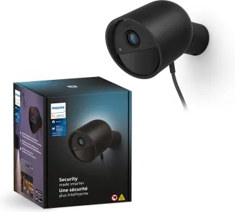 Philips Hue Secure bedrade beveiligingscamera Zwart Philips Hue Secure bedrade beveiligingscamera Zwart