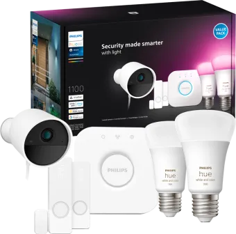 Philips Hue Secure Starterkit - White and Color - E27
