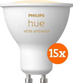Philips Hue White Ambiance GU10 15-pack