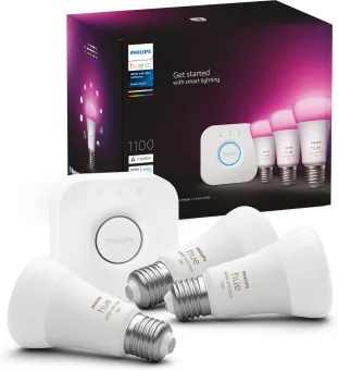 Philips Hue White and Color Startpakket E27 3-pack + Bridge Philips Hue White and Color Startpakket E27 3-pack + Bridge