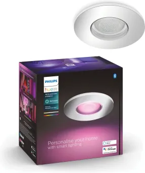Philips Hue Xamento badkamer inbouwspot White and Color - Chroom - Rond Philips Hue Xamento badkamer inbouwspot White and Color - Chroom - Rond
