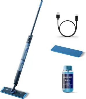 Philips OneUp Elektrische Dweil 5000 series XV5113/01 - Dweilsysteem - Vloerreiniger - Vuil water opzuigen - 2 standen - 70min dweilen - Geen emmer nodig Philips OneUp Elektrische Dweil 5000 series XV5113/01 - Dweilsysteem - Vloerreiniger - Vuil water opzuigen - 2 standen - 70min dweilen - Geen emmer nodig