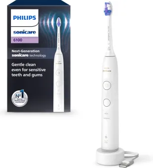 Philips Sonicare 6100 Series HX7400/01 Wit Philips Sonicare 6100 Series HX7400/01 Wit