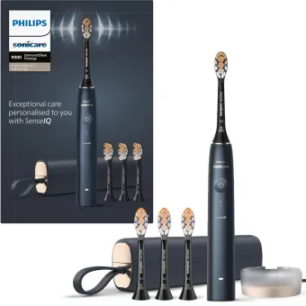 Philips Sonicare DiamondClean Prestige 9900 - Elektrische Tandenborstel - Donkerblauw - Extra Opzetborstels - HX9992/45 Philips Sonicare DiamondClean Prestige 9900 - Elektrische Tandenborstel - Donkerblauw - Extra Opzetborstels - HX9992/45