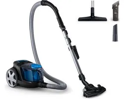 Philips Stofzuiger zonder Zak FC9331/09 - Alle Vloertypen - Sterke Zuigkracht - Met H13 Allergiefilter - Met Extra Mondstuk - Blauw