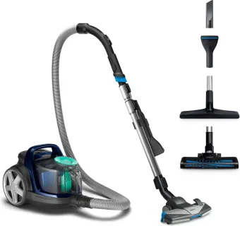 Philips Stofzuiger zonder Zak FC9556/09 - Alle Vloertypen - Sterke Zuigkracht - Met H13 Allergiefilter - 3 Extra Mondstukken - Blauw Philips Stofzuiger zonder Zak FC9556/09 - Alle Vloertypen - Sterke Zuigkracht - Met H13 Allergiefilter - 3 Extra Mondstukken - Blauw