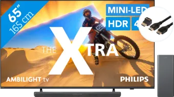 Philips The Xtra 65PML9009 - QD Mini-led (2024) + Philips TAB6309 + BlueBuilt HDMI kabel