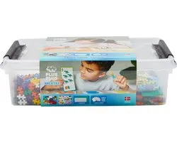 Plus-Plus - ABC & 123 Opbergbox - Constructiespeelgoed - Set Met Bouwstenen - 2000 Delige Bouwset - Bouwspeelgoed - Vanaf 3 Jaar
