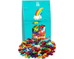 Plus-Plus Basic Regenboog 300 delige bouwset - 3977 - Bouwspeelgoed - Constructiespeelgoed - Set met bouwstenen - Vanaf 5 jaar