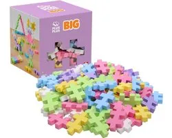 Plus-Plus BIG Pastel 100 delige bouwset - 3412 - Bouwspeelgoed voor kleine kinderen - Constructiespeelgoed - Set met bouwstenen - Vanaf 1 jaar