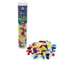 Plus-Plus - Glow In The Dark Mix Tube - Constructiespeelgoed - Set Met Bouwstenen - 240 Delige Bouwset - Bouwspeelgoed - Vanaf 3 Jaar