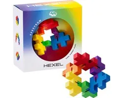 Plus-Plus - Hexel - Kleur Spectrum - Constructiespeelgoed - Fidget - 6 Delig - Bouwspeelgoed - Vanaf 3 Jaar