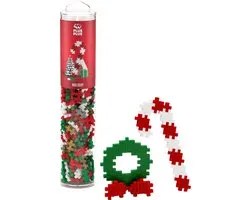 Plus-Plus - Kerst Mix Tube - Constructiespeelgoed - Set Met Bouwstenen - 240 Delige Bouwset - Bouwspeelgoed - Vanaf 3 Jaar