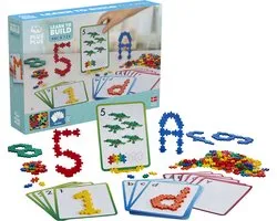 Plus-Plus - Learn To Build - ABC & 123 - Constructiespeelgoed - Set Met Bouwstenen - 600 Delige Bouwset - Bouwspeelgoed - Vanaf 5 Jaar