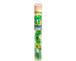Plus-Plus Olifant 100 delige bouwset Tube - 4323 - Bouwspeelgoed - Constructiespeelgoed - Set met bouwstenen - Vanaf 5 jaar