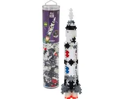 Plus-Plus - Saturn V Rocket Tube - Constructiespeelgoed - Set Met Bouwstenen - 240 Delige Bouwset - Bouwspeelgoed - Vanaf 3 Jaar