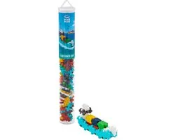 Plus-Plus Tube container schip 100 delige bouwset - 4286 - Bouwspeelgoed - Constructiespeelgoed - Set met bouwstenen - Vanaf 5 jaar