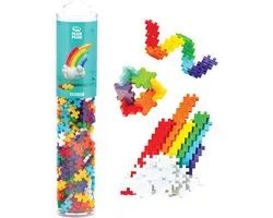 Plus-Plus Tube regenboog 240 delige bouwset - 4262 - Bouwspeelgoed - Constructiespeelgoed - Set met bouwstenen - Vanaf 5 jaar