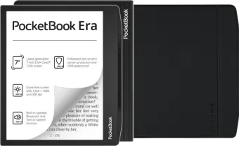 PocketBook Era 16GB Zilver + Flip Book Case Zwart
