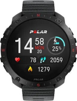Polar Grit X 2 Pro Zwart Nylon Bandje
