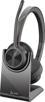 Poly Voyager 4320-M MS Draadloze Office Headset + Oplaadstandaard