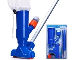 Poola Zwembad stofzuiger - Zwembad bodem reiniging - Inclusief 5-delige steel (140cm) - Bodemzuiger zwembad - Zwembadstofzuiger - Jacuzzi onderhoud - Blauw
