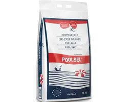 POOLSEL - Zout voor zwembad - 15kg - Zwembadwater - EN 16401 type A