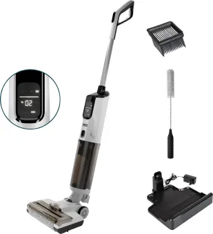 Princess 337010 AquaMotion Plus Vloerreiniger 4in1 - Draadloos - BLDC Motor - 25,9 V - Stofzuigt, wast en droogt tegelijkertijd - elektrische dweil - Reinigingsmachine - Floor washer - 40 min accuduur Princess 337010 AquaMotion Plus Vloerreiniger 4in1 - Draadloos - BLDC Motor - 25,9 V - Stofzuigt, wast en droogt tegelijkertijd - elektrische dweil - Reinigingsmachine - Floor washer - 40 min accuduur