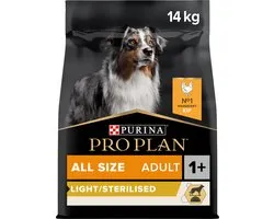 PURINA® PRO PLAN® Light/Sterilised Adult - Hondenvoer - Kip - 14 kg
