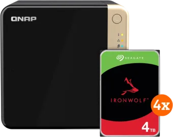 QNAP TS-464-8G + Seagate Ironwolf 16TB (4x4TB)