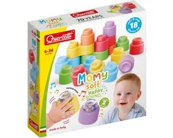 Quercetti Momy Soft Bouwblokken met Geluid, 18dlg..
