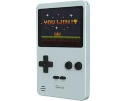 Qware - Retro Gamer - Retro Spelcomputer - Retro Console - Mini Spelcomputer - 2.8 inch - 8-Bit - 240 Games - Klassiek - Nostalgie - Spelletjes - Grijs