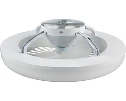 REALITY MORA - Plafondventilator - Wit - incl. 1x SMD 13 W - Licht apart schakelbaar - Afstandsbediening - Geintegreerde dimmer - Traploos instelbare lichtkleur - Nachtlampje - Plafondbevestiging - 3 snelheidsinstellingen - Timer - Geheugenfunctie