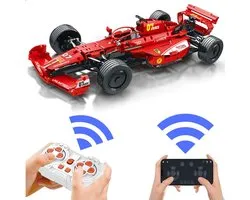 Reobrix Technic Formule 1 rc auto rood | City speed champions radiografisch bestuurbare modelbouw | Creator classic motor autos's bouwpakket | Compatibel met lego mould king sluban of mega | Technische speelgoed ideas expert volwassenen | 928 bloks