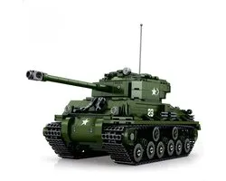 Reobrix - WW2 Icons Sherman Army Tank | City leger modelbouw bouwpakketten | Classic creator autos’s | Compatibel met lego mould king sluban of mega bloks | Technische ideas speelgoed voor kinderen & volwassenen | 836 bouwstenen vaderdag cadeau