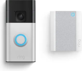 Ring Battery Video Doorbell Nikkel + Chime Ring Battery Video Doorbell Nikkel + Chime