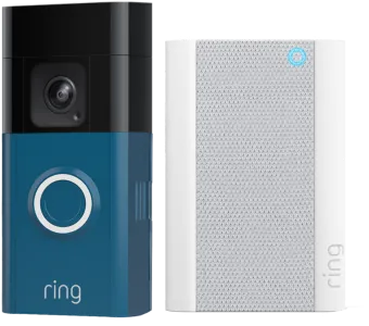 Ring Battery Video Doorbell Pro + Chime + Voorpaneel Blauw